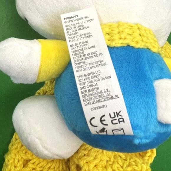 Hello Kitty Sanrio Plush Toy Hand Crocheted Yellow Lovey Blanket Dress Outfit - Picture 9 of 15